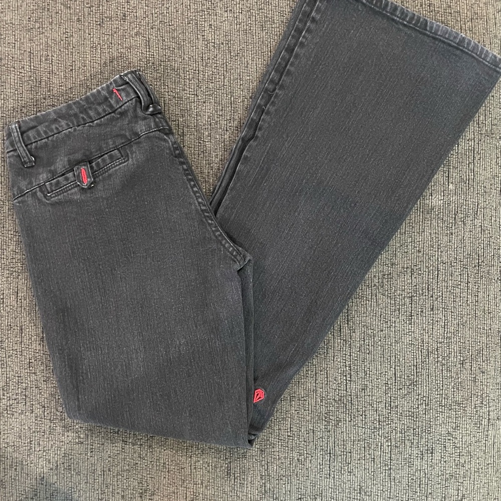 Chic Charcoal Flare Jeans